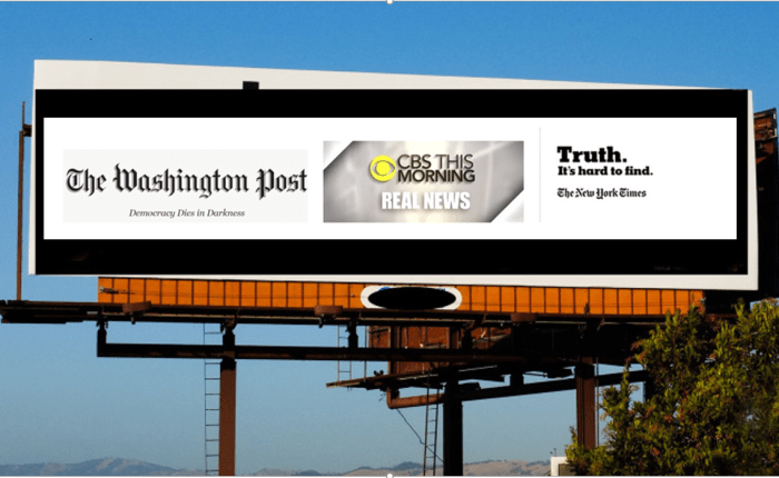 Mainstream Media’s New Slogan – ‘Seriously, We’re Not Fake&nbsp;News!’